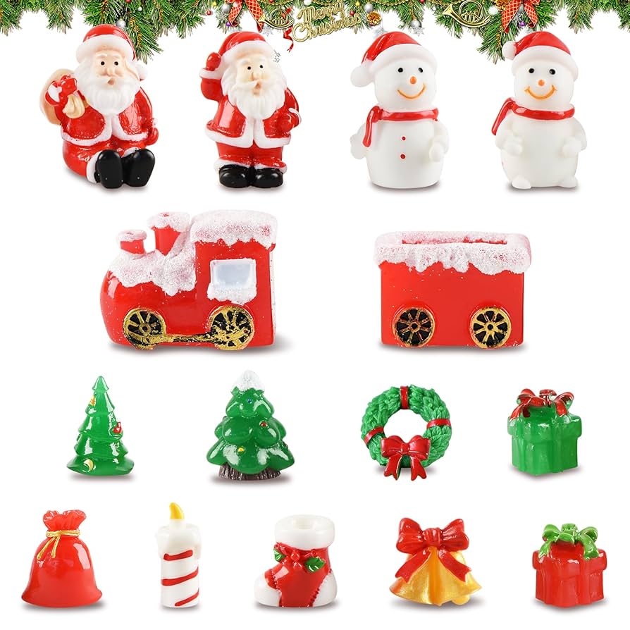 クリスマスの贈り物に✥ミニチュアサイズ サンタのオーケストラ 2セット新品未使用 Amazon | クリスマスミニチュアオーナメントキット フェアリー